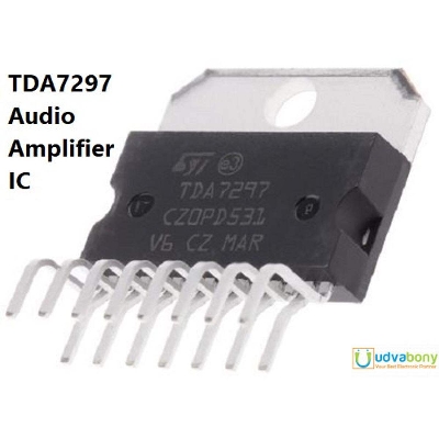 Picture of TDA7297 TDA 7297 Audio Amplifier IC Through Hole Electrical Circuitry & Parts