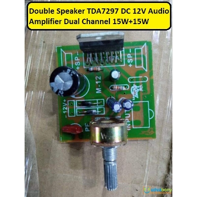 Picture of Double Speaker TDA7297 DC 12V Audio Amplifier Dual Channel 15W+15W