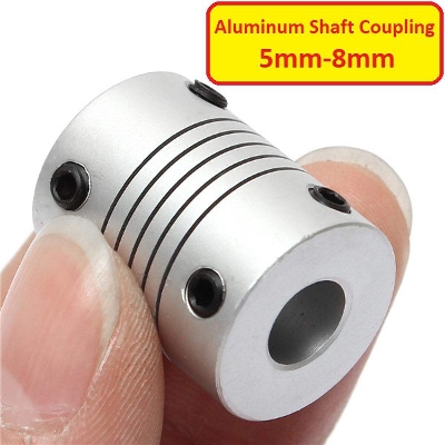 Picture of Aluminum Flexible 5mm To 8mm Shaft Coupling Clamp Universal Joint Stepper Motor Coupler For CNC 3D Printer Engraving Machine DC Motor DIY
