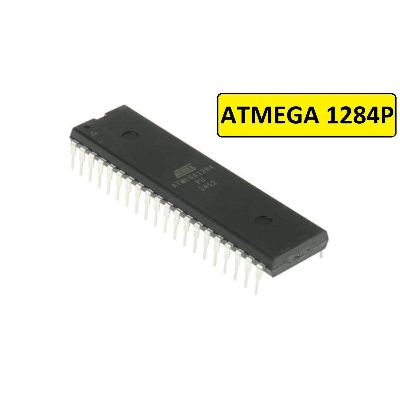 Picture of ATMEGA1284P-PU ATMEGA 1284P 20MHz 128KB DIP-40 Pin Microchip Technology ATmega Series 16KB SRAM 8-Bit Microcontroller AVR IC Electronics Circuitry & Parts