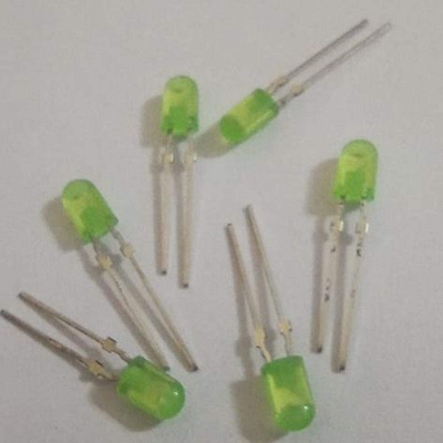 Picture of 25Pcs- Ultra Bright Green Color 3mm Ice Cream LED Light Emitting Diode For Lighting LED Outdoor LED Torch Light Electronic Project DIY