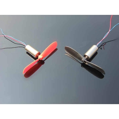 Picture of FAN With MOTOR 55mm Fan With 720 Motor 1-Pair BALCK & RED Fan & 720 Motor 2Pcs Motor And 2Pcs FAN - Multi-color