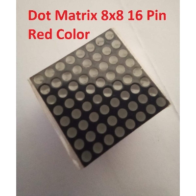 Picture of Dot Matrix Round Dot 8×8 788BS 1.9mm Led Display 16 Pin Common Anode Red Super Bright 20mm For Elevator Panel Moving Massage Arduino