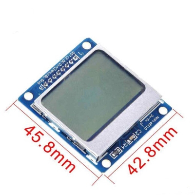 Picture of N-o-k-i-a 1.6" Inch 5110 LCD Display Screen Module With Backlight PCD8544 For Arduino Raspberry Pi B+ B Electronics Circuitry & Parts