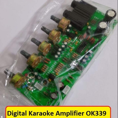 Picture of BANGLADESHI PT2399 OK339 Amplifier Circuit OK339 Digital Karaoke Amplifier DC 12-15V 3A Dual Power Low Noise Filter Circuit Module HiFi Audio Module