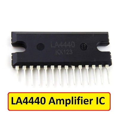 Picture of Audio Power Amplifier LA4440 6W 9V 12V ZIP 14 Pin Dual 2 Channels Stereo Audio Board Amplifier IC LA 4440