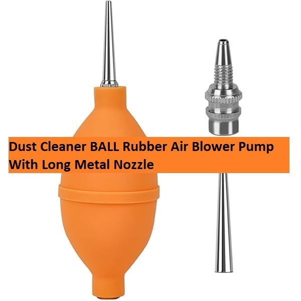 Picture of Rubber Dust Air Blower With Metal Nozzle Rubber Dust Extractors Cleaner Balloon For Home Office Laptop Desktop Mobile Cleaner 