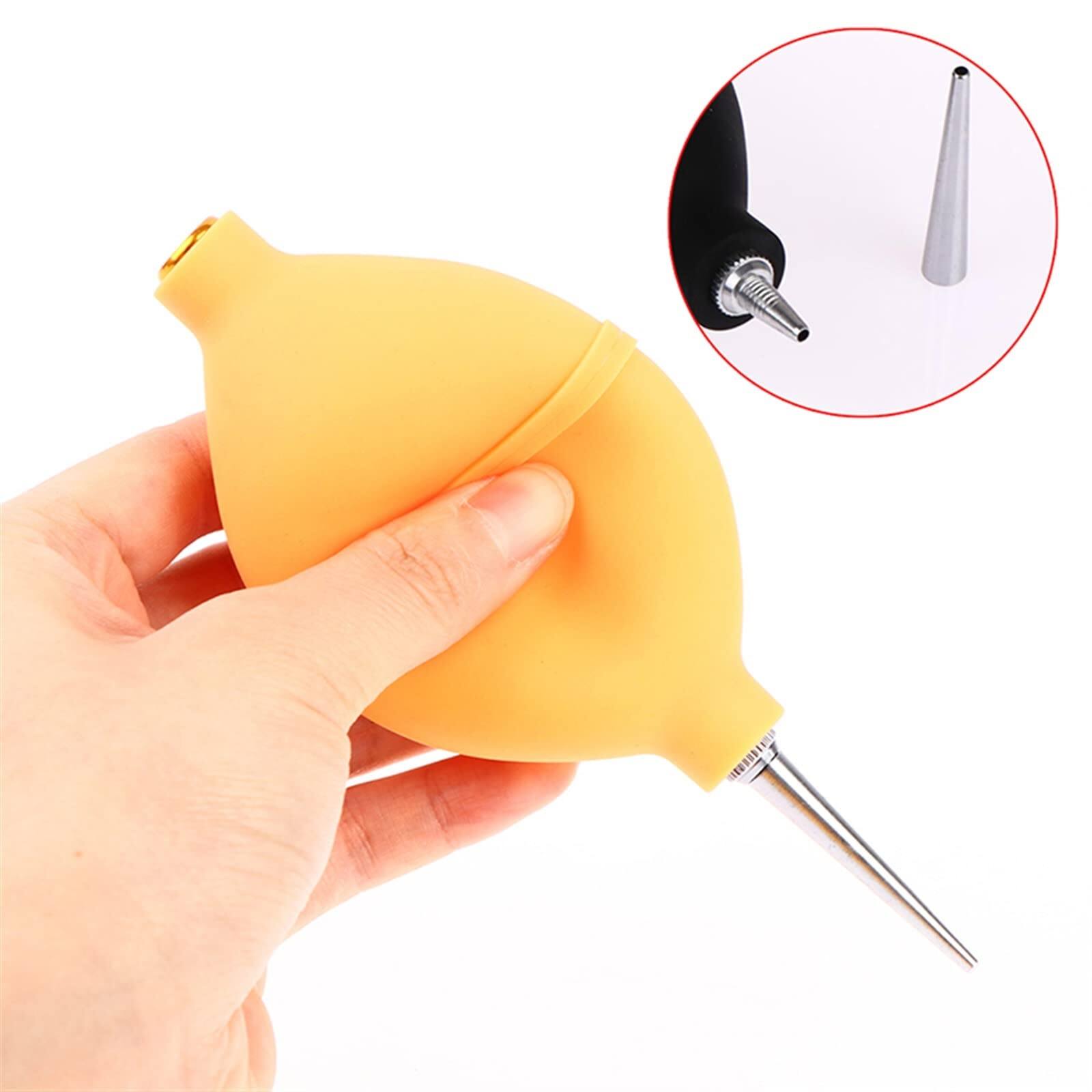 Picture of Rubber Dust Air Blower With Metal Nozzle Rubber Dust Extractors Cleaner Balloon For Home Office Laptop Desktop Mobile Cleaner 
