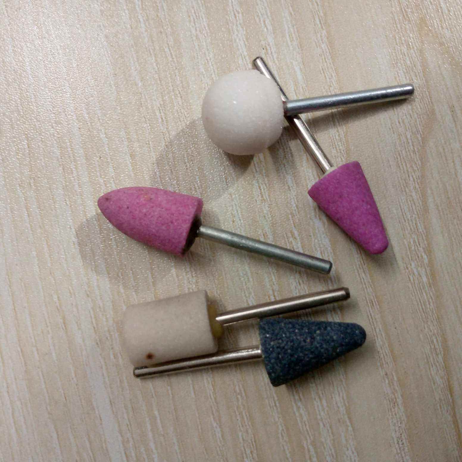 Picture of 5Pcs - Multifunction Rotary Mounted Stone Set 1/4″ Shank Rotary Grinder Polishing Grinding Sharpening Engraving Tools Accessories Kit For Dremel