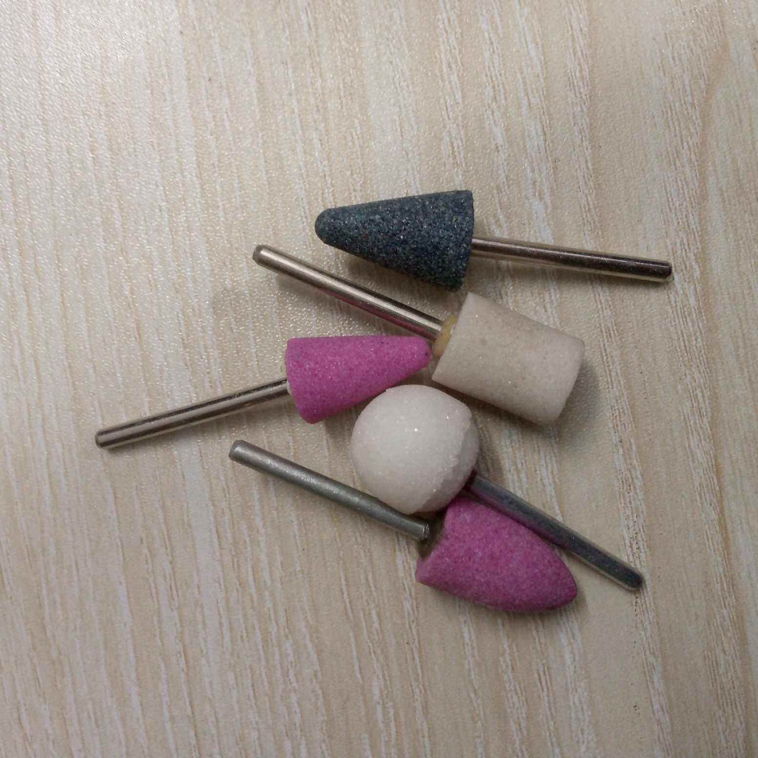 Picture of 5Pcs - Multifunction Rotary Mounted Stone Set 1/4″ Shank Rotary Grinder Polishing Grinding Sharpening Engraving Tools Accessories Kit For Dremel