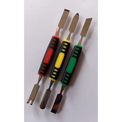 Picture of Universal Stainless Steel 3 Pcs Crowbar Boot Stick Opener For Mobile Phone Computer Home Appliance Disassembling Tool