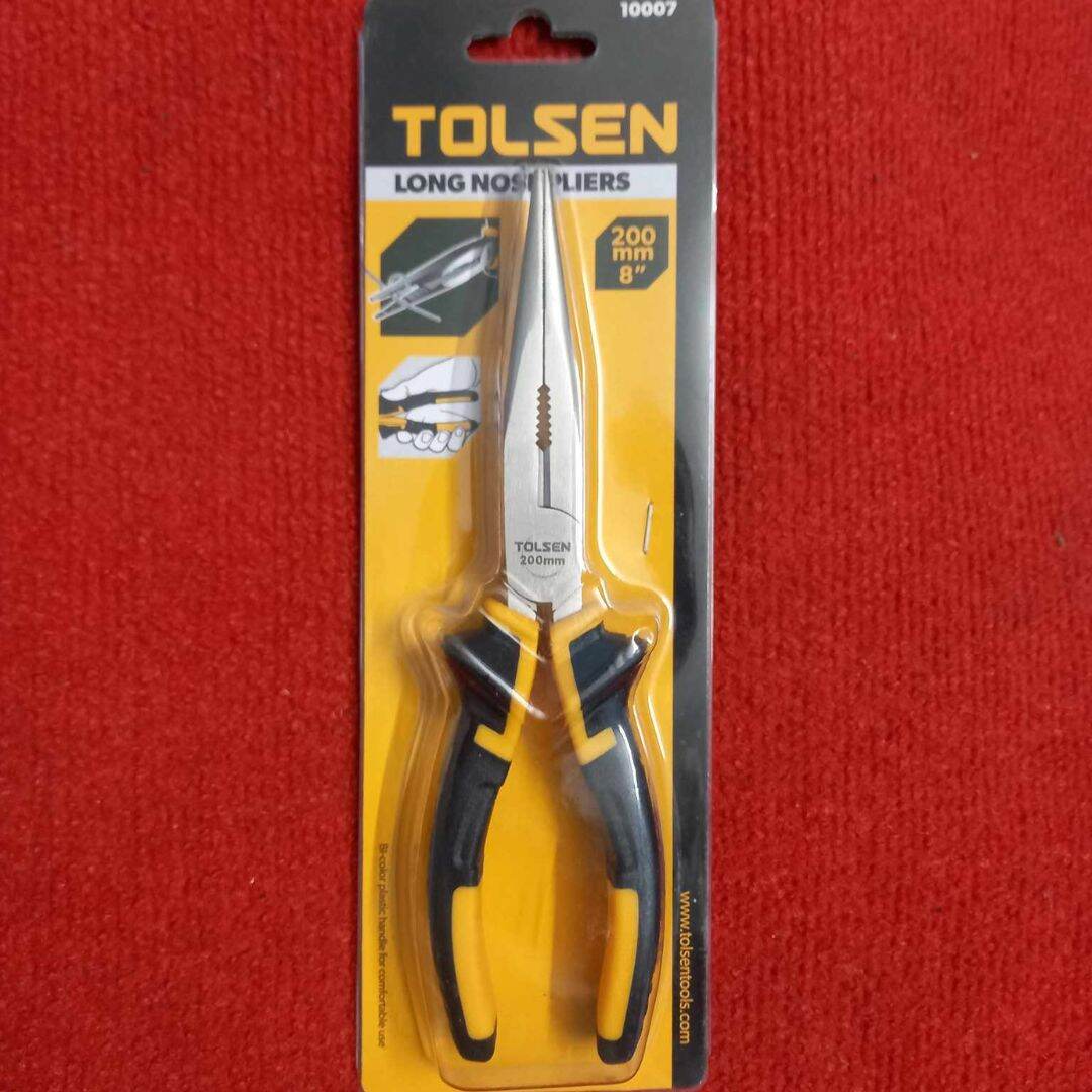 Picture of TLSN-8 Professional LONG NOSE PLIERS 200mm Multifunctional Long Nose Mini Plus Tools 8″ Inch Carbon Steel Outdoor Camping