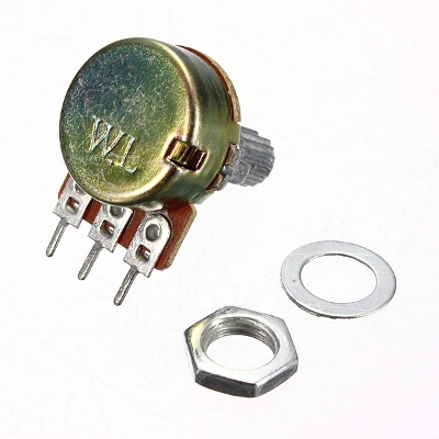 Picture of 3Pcs- 3 Pin 1M Potentiometer Panel Mount 1M Ohm 1/2 Watt 3 Terminal Single Gang Linear Taper Rotary Potentiometer 1M Ohm Adjustable Variable Resistor Potentiometer Pot Electrical Circuitry & Parts