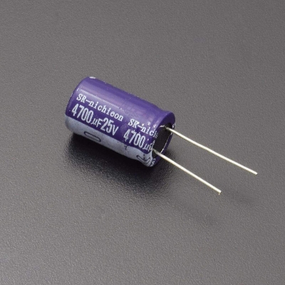 Picture of 4700uF 25V Electrolytic Capacitor 4700uF 25V Radial Polarized Aluminum Electrolytic Capacitor Electrical Circuitry & Parts