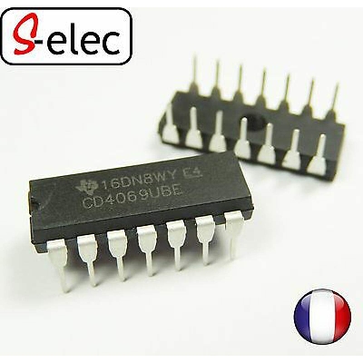 Picture of CD4069 IC CD 4069 DIP 14 Pin IC Electrical Circuitry & Parts
