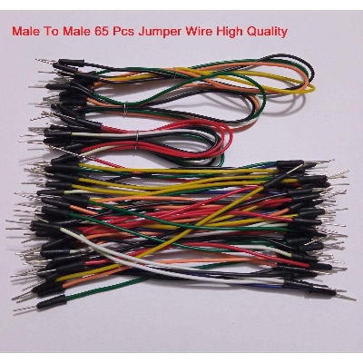 Picture of Jumper Wires Male To Male 65 Pcs Multicolor Flexible Ribbon Set Connecting Wire Breadboard Friendly Arduino Raspberry PI Projects DIY