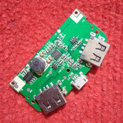 Picture of Better Quality Dual USB Power Bank Circuit Input DC 5V 2A Micro USB Socket Output DC 5V 2A 1A Dual USB & BMS Protection Lithium Battery