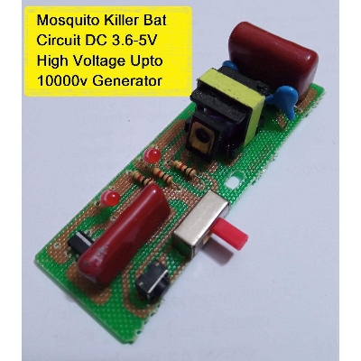 Picture of Mosquito Killer Rechargeable Bat Circuit P.C.B DC 3.6-5V High Voltage Generator 5000-10000V For DIY Project Mosquito Racket Bat - solar panel - Multi-color