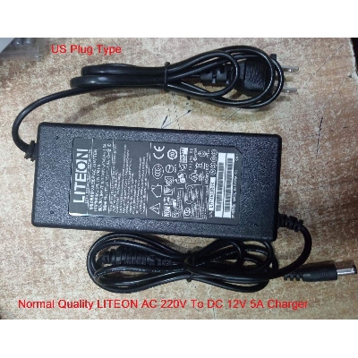 Picture of 5Amp 12V NORMAL Quality 12V 5A LIT-EON AC 220V To DC 12V 5A Charger For DC Motor Pump Lead Acid Batteries Battery Chargers 775 Motor Switching Power Supply Adapters  