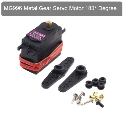 Picture of MG996R MG996 MG-996 180 Degree Servo Motor Large Torque DC 4.8V 7.2V Metal Gear Servo Motor 180° Degree Rotation Standard Quality With Cables Wire For Arduino DIY