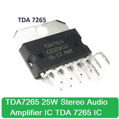 Picture of TDA7265 TDA 7265 25W+25W Stereo Audio Amplifiers IC 2 Channel Stereo Class AB Audio Amplifiers Chip Transistor