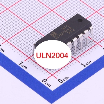 Picture of ULN2004 ULN-2004 2004 Darl-ington Transistor Array DIP-16 16 Pin Dual In Line Package Chip Electrical Circuitry & Parts