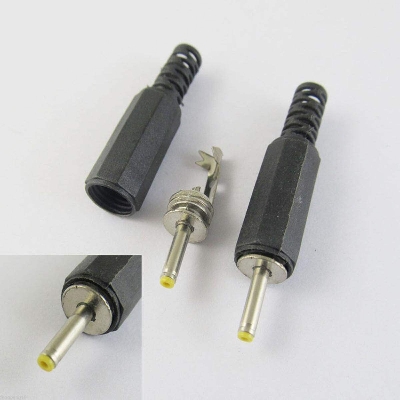 Picture of 5Pcs- 2.5mm MALE POWER JACK 5V 12V DC Jack Male DC Power Jack 1.7mm Plug Power Supply Jack Adapters 1.7x2.5mm For LED Strips Cables Barrels Adapters