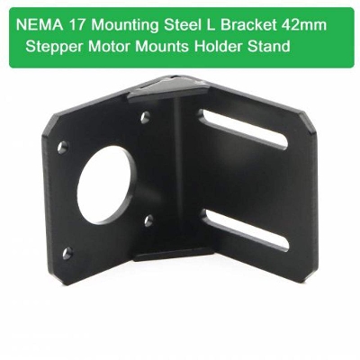 Picture of NEMA 17 Mounting Steel L Bracket 42 42mm Stepper Motor Mounts Holder Stand For CNC LASER Engraving Machine 3D Printer