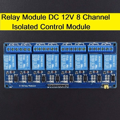 Picture of Relay Module DC 12V Eight Channel Isolated Control Module With Screw Terminal For Arduino 8 Channel DC12V With Optocoupler Protection