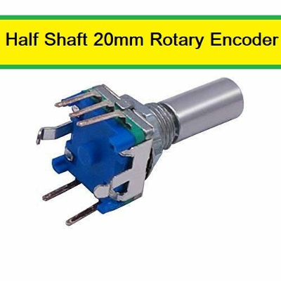 Picture of Half Shaft 20mm Rotary Encoder Code Switch Digital Potentiometer 20 Pulse Mechanical Rotary Encoder Flat Shaft Through Hole