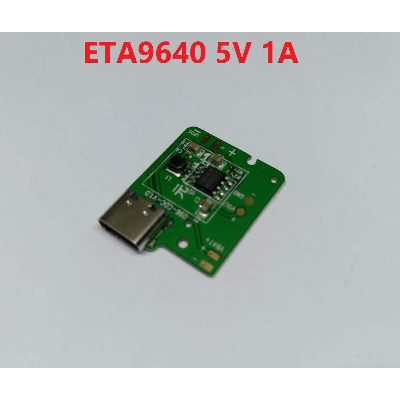 Picture of ETA9640 5V 1A Type-C USB With Current Protection Charger Circuit Boost Module Li-Ion Lithium Lipo 18650 Battery Charging Board DIY
