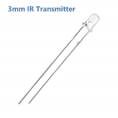 Picture of 10Pcs- IR Transmitter LED Sensor 3mm 940nm IR LED Light Infrared Transmitter RX LED Sensor Light 3mm For Electronics TV Camera Remote Control