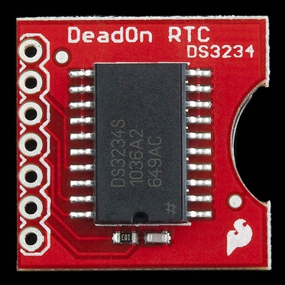 Picture of DeadOn DS3234 DS3234S 3234 Ultra-Precision Real-Time Clock Accurate RTC Module Realtime Breakout With Battery Slots