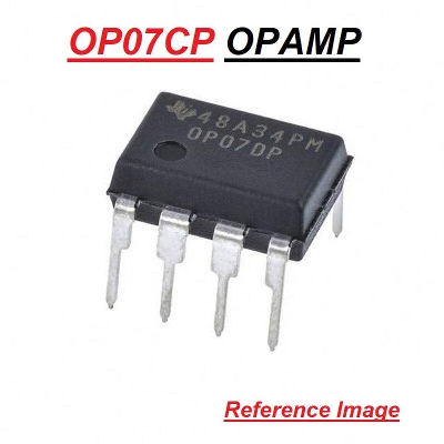 Picture of OP07CP OP07 OPAMP Operational Amplifier IC DIP 8 Pin Electrical Circuitry & Parts