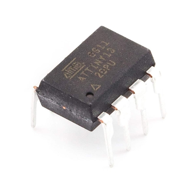 Picture of ATTINY13A-PU ATTINY13A ATMEL ATTINY13 Microcontroller 8-Bit DIP-8 AVR Microcontroller EEPROM 64B SRAM 64B Flash 1KB 20MHz IC For Electronics Circuitry & Parts Engineering Project & Industry