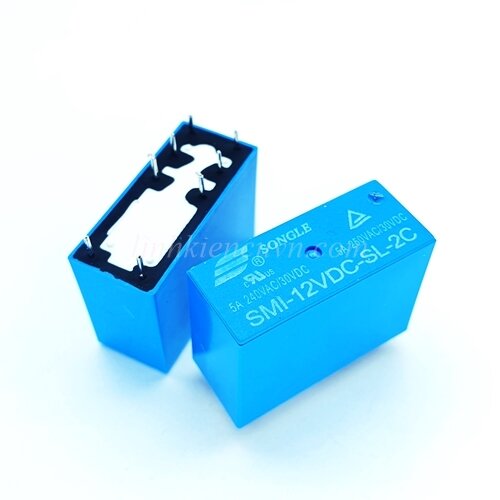 Picture of 12V Slim Rel-ay 8 Pin DC-12V Songle Relay 8Pin Leads DPDT Electrical Circuitry & Parts