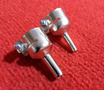 Picture of 2Pcs Set Hot Gun Nozel 4mm 7mm Round Hot Gun Machine Nozzles Straight Heat Nozzles Hot Gun Nozel Tools 4mm 7mm Stainless Steel Hot Gun Machine Nozel
