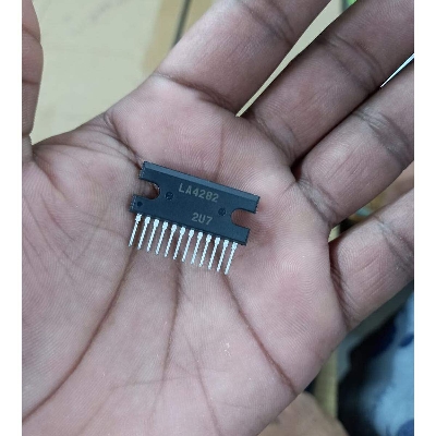 Picture of A Class Audio Power Amplifier Voltage Regulator LA4282 10W 45V ZIP 12 Pin Dual 2 Channels Stereo Audio Board Amplifier IC LA 4282 Electrical Circuitry & Parts
