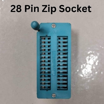 Picture of WIDE 28 Pin Wide IC Universal ZIF Socket 28Pin Leads DIP 28 Pins 2.54mm Pitch IC Chip ZIF Sockets Adaptor For Electric Fittings Universal IC Test And Program Leads