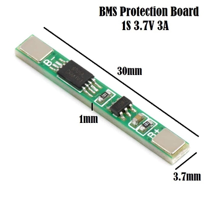Picture of BMS Battery Protection Board 1S 3.7V 3A li-ion 18650 AA AAA Lipo Li-ion Lithium Battery BMS Charger Protection Module Board Circuit