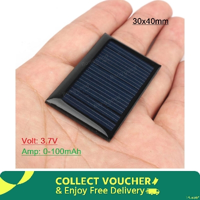 Picture of 40x30mm Mini Solar Panel DC 3.7V 0-100mAh Size 40x30mm Solar Panel Module For Toy Car Scientific Work Electrical Circuitry & Parts
