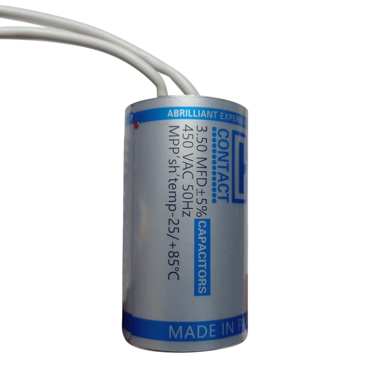 Picture of Ceiling Fan capacitor 3.5 MFD  High speed Pakistan 450VAC Capacitor Industrial Electric Fan Capacitor 50Hz 60Hz Electrical Circuitry & Parts - motor