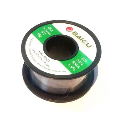 Picture of Soldering Wire BK-5003 0.3mm 20-30gm Soldering Lead Rang Tin Lead Flux Rosin Core Solder Wire Low Melting Wire Tin Lead Wire Reel