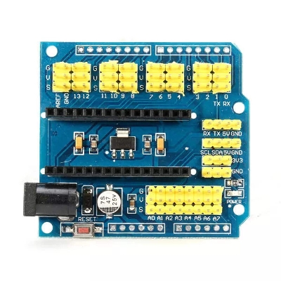 Picture of Arduino NANO Expansion Shield ATMEGA328P NANO IO Shield & UNO Multi-Purpose Expansion Board For Arduino Nano 3.0 I/O Expansion Sensor Shield Module Electronics Circuitry & Parts