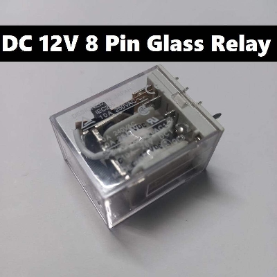 Picture of 12V Thin Pin DC 12V 8 Thin Pin 10A 250VAC Glass Relay LY2 LY2NJ JQX-13F DC12V Coil Power Relay Electromagnetic Relay 8 Pins DPDT 2NO 2NC DC-12V Relay Switches