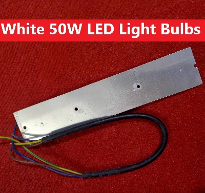 Picture of Cables With 50Watt LED Light Bulbs 50W DIRECT AC 220V WHITE Color 220V 198x34mm 48Pcs White SMD LED Light SMD Board 220V SMD LED Light Plate SMD LED Light