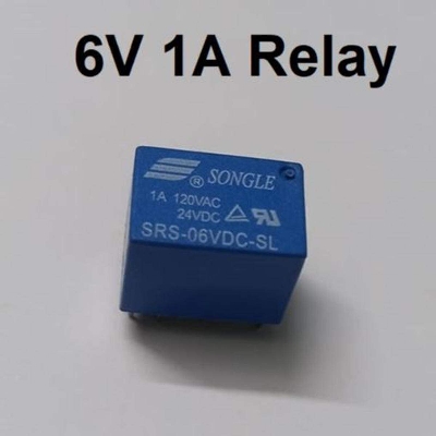 Picture of DC-6v SPDT Power Relay 1A 6Pin P C B Mount