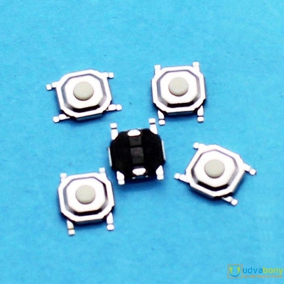 Picture of 5Pcs - 4x4x1.5mm SMD Tact Copper Button Switches