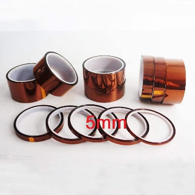 Picture of Heat Resistant Kapton Tape 5mm Polyimide Reflective Tape High Temperature Adhesive Polyimide Faucet Electronic Industry
