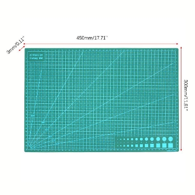 Picture of PVC A3 Cutting Mat Cutting Underlay Cutting Plate Handmade Self-Healing Cut Pad Patchwork Tools Manual DIY Cutting Board Lasting Thick Non-Slip